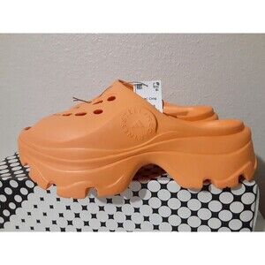 NIB Womens ADIDAS STELLA MCCARTNEY STELLA CLOG IF6073 ORANGE US W 9